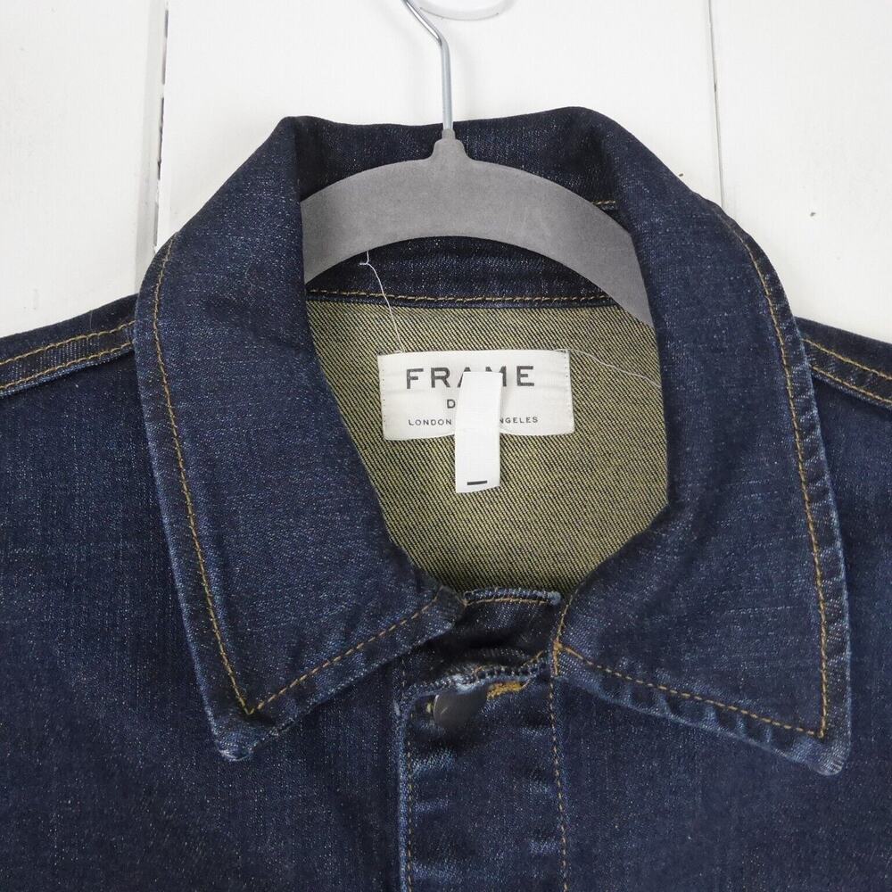 FRAME Denim Jean Jacket Mens SZ XS Trucker Heritage Classic Americana Western - Picture 2 of 16